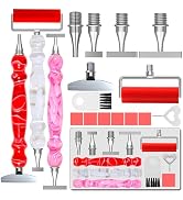 LEIYULY 17 PCS Diamond Art Pen, with 1,3,6,9 Stainless Steel Nibs and 1 PCS Correction Tip, Ergon...