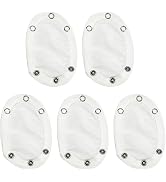 5 Pcs White Universal Baby Jumpsuit Diaper Infant Romper Length Extender Bodysuit Snap Button Ext...