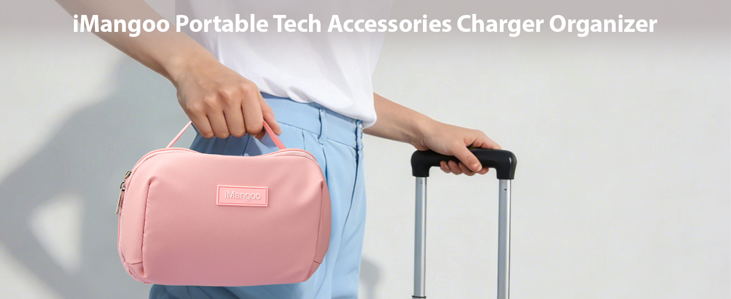 travel essentials pouches pink makeup bag purse organizer