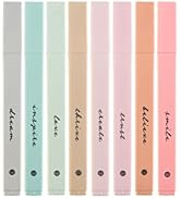 DIVERSEBEE Bible Highlighters with Soft Chisel Tip, 8 Pack Assorted Colors Pens No Bleed, Quick D...
