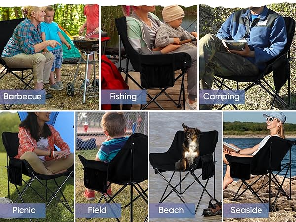 multiuse camp foldable chairs for indoors & outdoors