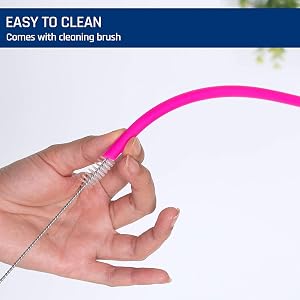 Vitrix Kitchenware silicone drinking straws cleaning
