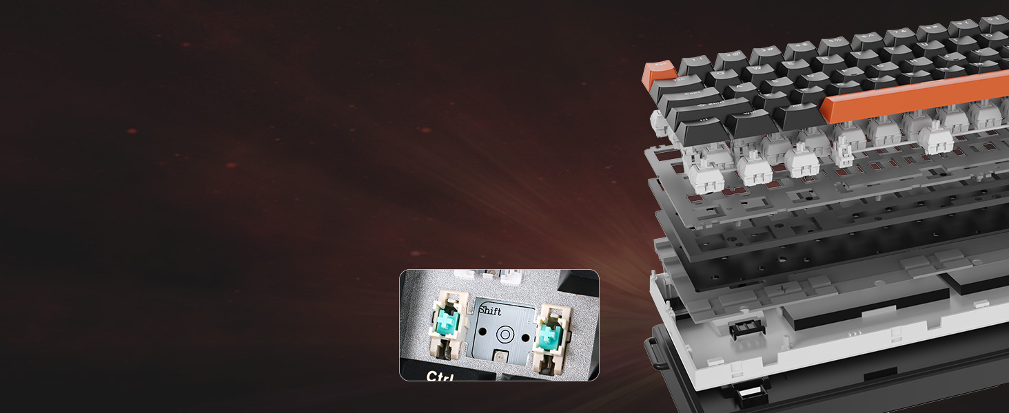 HE68 Wired Magnetic Gaming Keyboard