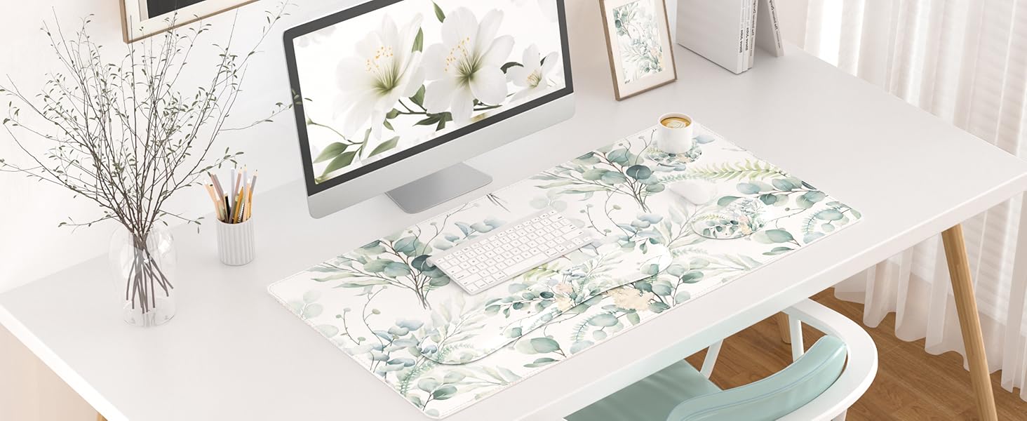 4 in 1 home office decor dest mat wrist rest set