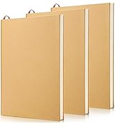 ZEAYEA 3 Pack 8.5 x 11 Inch Hardcover Sketchbook, Unlined Blank Notebook Journal, 120 Sheets/ 240...