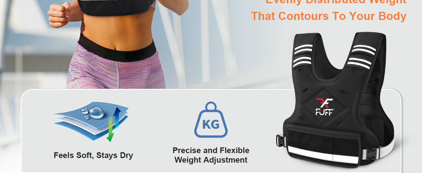 adjustable weighted vest woman walking running rucking stregth trainning