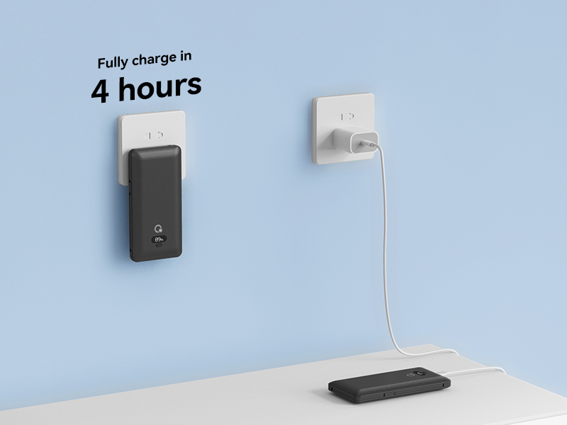 portable charger with wall plug