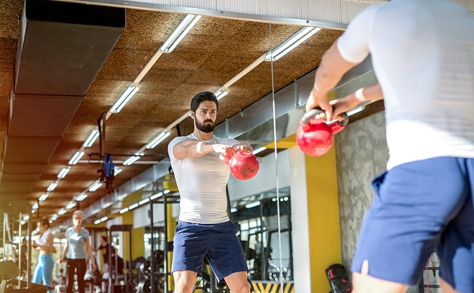 A gym mirror