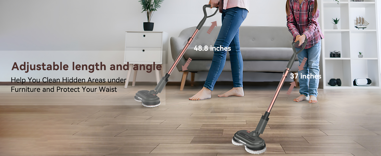Adjustable Tube electric mop cordless mop