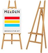 MEEDEN Wooden Easel Stand for Painting/Display Adjustable, Easels for Painting Canvas Large Holds...