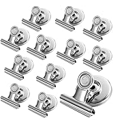 Magnetic Clips, 12 Pack Heavy Duty Refrigerator Magnet Clips, Fridge Magnets Strong Clips Magnets...