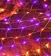 Orange and Purple Net Lights