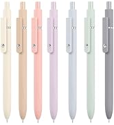 Vanhench 7Pcs Gel Pens with Soft Silicone Touch Barrel & Fidget Stress Ball, Multifunction Writin...