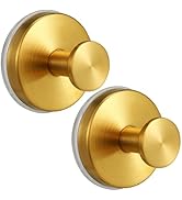 Fenas Large Suction Cup Hooks, Heavy Duty 15lb Holds Towel & Robe, No-Drill Shower Bathroom Hooks...