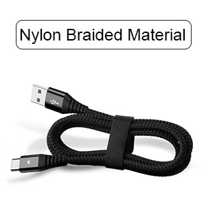 nylon led type c cable