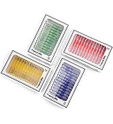 Plastic Prepared Microscope Slides for Kids, Cainda 48pcs Animals Insects Plants Flowers Sample M...