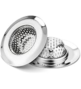 Bathtub Drain Strainer SANLESS Premium Stainless Steel Bathroom Sink Drain Strainer Filter Basket...