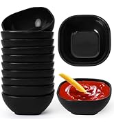 SHECIPIN 12 Pack Unbreakable Dipping Bowls, 4.5 OZ Soy Sauce Dishes,dipping sauce cups,small bowl...