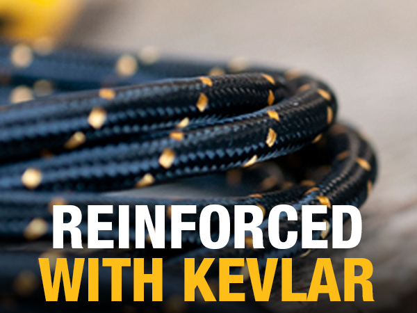 REINFORCED WITH KEVLAR