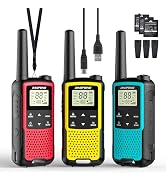 Baofeng BF-33C Walkie Talkies for Kids Rechargeable Battery, Long Range FRS Two-Way Radios, VOX, ...