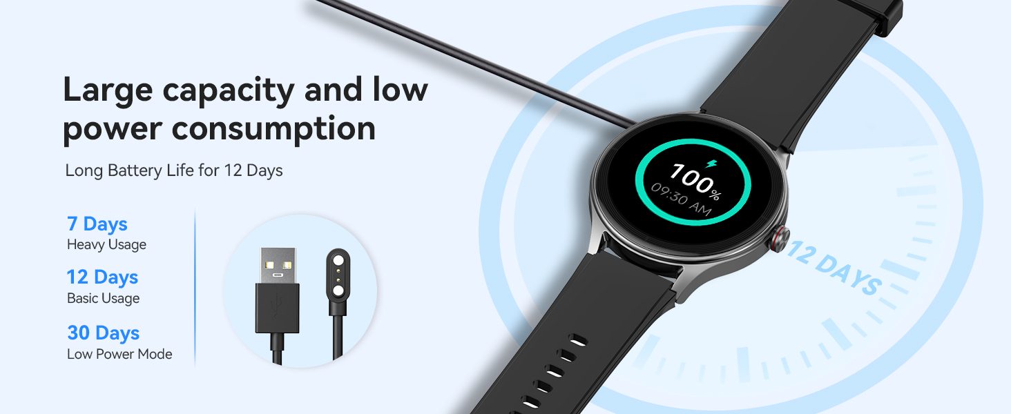smart wtach with battery
