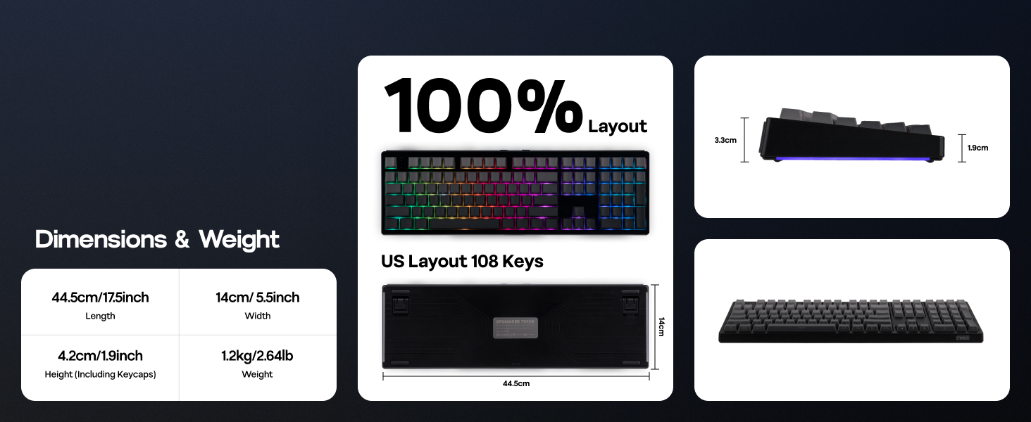 TH108 Wireless Gaming Keyboard