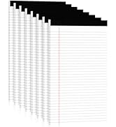 Legal Pads 8.5 x 14 Note Pads, 8 Pack White Paper Pads 8.5''x 14'', Wide Ruled Notebook Pad, Line...