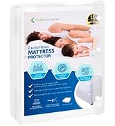 Hygea Natural Luxurious Mattress Cover - Water Resistant,Washable, Breathable and Stretchable up ...