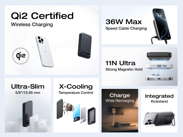 power bank portable charger battery pack power bank magnetic