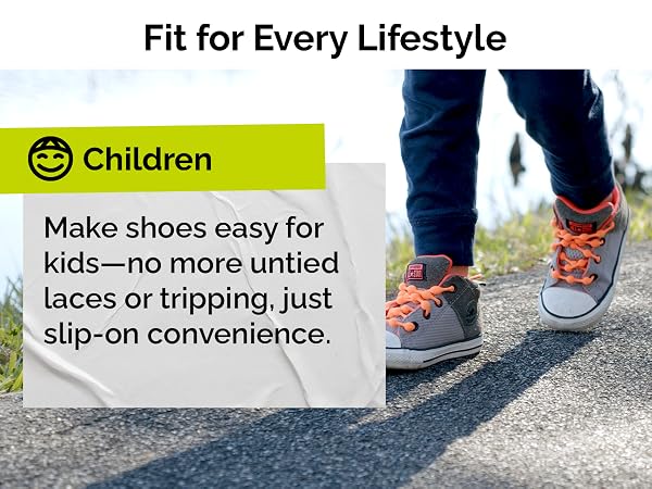 Make shoe-wearing easy for kids with Caterpy's stretchy shoelaces.