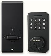 BAMoONE Keypad Deadbolt with Bluetooth App and Backup Key, Matte Black | 200 Passcodes, 5 Admins,...