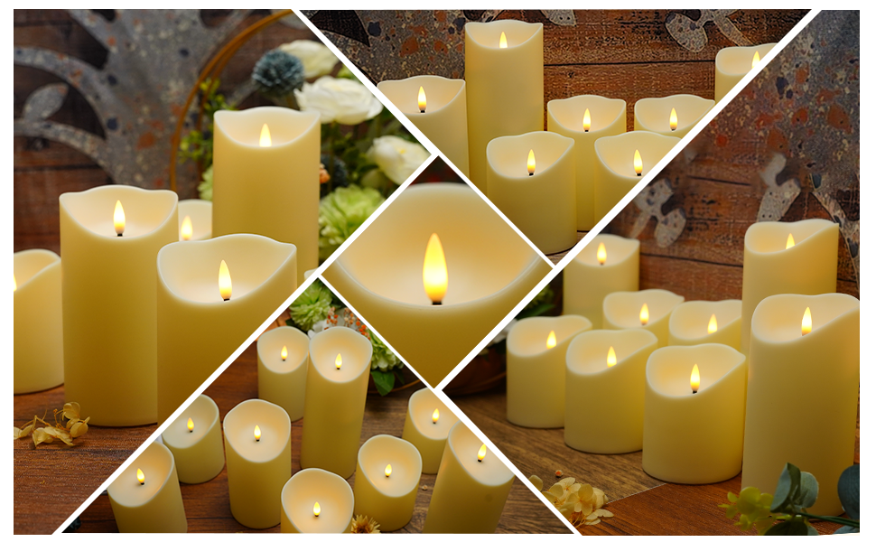 Outdoor Candles Battery Operated