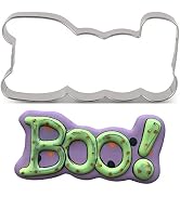 LILIAO BOO Cookie Cutter for Halloween - 4 x 2 inches - Stainless Steel