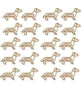 20Pcs Small paperclips Orange,Orange Cute Small Paper Clips,Dachshund Shaped Paper Clips,Cute Pap...