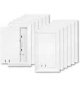 Socket Shield Child Resistant Outlet Cover (12-Pack), White Decora GFCI Wall Plate with Sliding L...