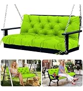 SXBFHGH Porch Swing Cushions 3 Seater Replacement Thicken 5" Waterproof & Fade Resistant Swing Cu...
