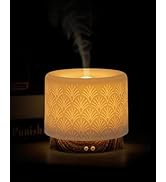 Essential Oil Diffuser - 280ml Ceramic Diffuser for Large Room & Commercial Use, 2.4MHz Aromather...