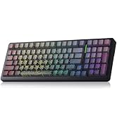Aula F99 Keyboard Gaming Wireless Mechanical Keyboards Computer Bluetooth Creamy Keyboard Full Si...