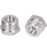 2pcs Beer Barrel Adapter,Ball Lock Keg Fittings,Stainless Steel Faucet Adapter,Distributor Connec...