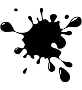 Black Car Reflective Sticker Water Drop Ink Sticker Car Decoration, Decals DIY Decal Creative Pat...