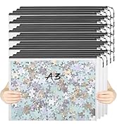 YOPCDJ 24pcs Mesh Zipper Pouch Puzzle Storage Bags A3 17x12 Inches Large File Bags Black Reusable...