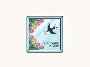 Bird strike prevention window art