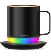 Vsitoo S6 Plus 12oz Smart Self Heating Coffee Mug, AI Auto-Sensing Heated Espresso Mug Temp Contr...