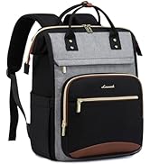 LOVEVOOK Laptop Backpack for Women Work Bag with Large Capacity Cup Side Pocket, 15.6 Inch Waterp...