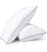 HYLEORY Bed Pillows King Size Set of 2 - Cooling Hotel Collection Pillows, Fluffy Down Alternativ...