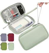 CAAORDKSO Small Cable Organizer Bag, Travel Cord Charger Organizer Case Waterproof Accessories Po...