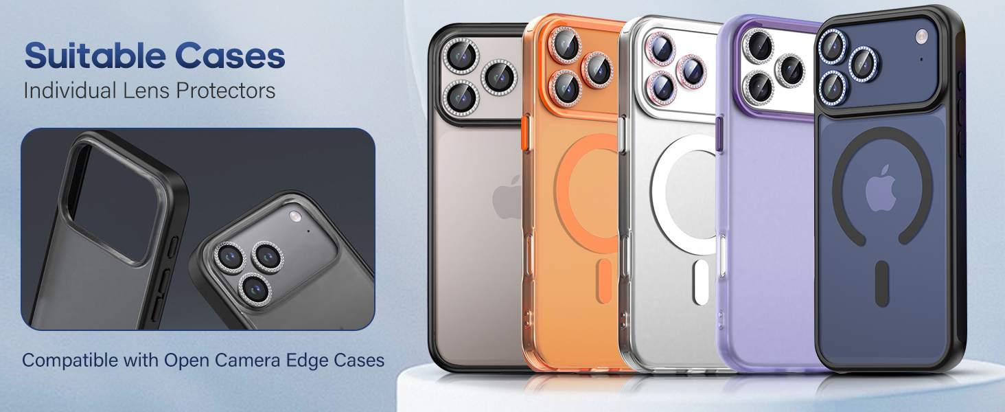 iPhone 17 pro max camera lens protector case friendly