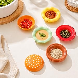 Condiment dishes for hot pot and BBQ