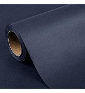Flyhill Navy Blue Recyclable Kraft Paper Roll-17in x 32.8Ft-46.8sqft-Reversible Gift Wrap Roll fo...