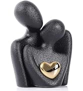 oliruim Couple Knick Knacks, Mini Couple in Love Ceramic Statue, Living Room Tv Cabinet Decor, Co...